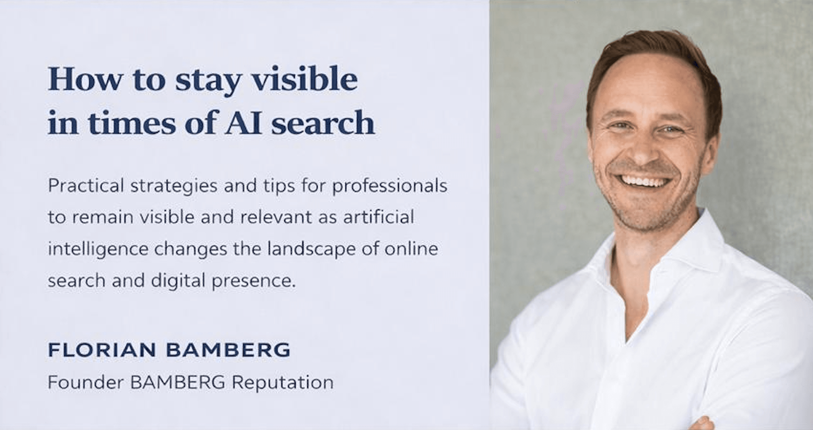 FIAA Insights & Networking — How to Stay Visible in Times of AI Search