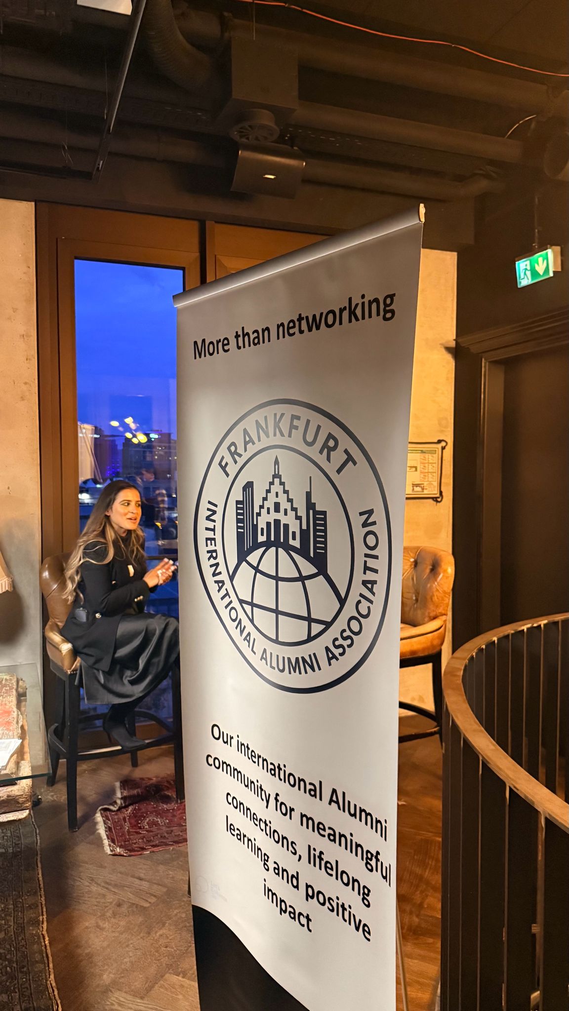 FIAA banner — More than networking — at the Ruby Louise