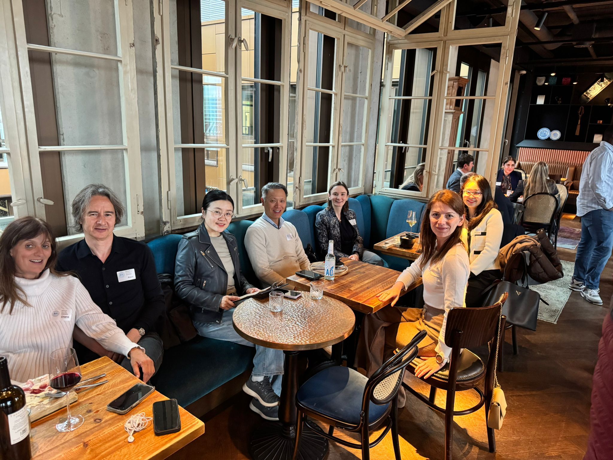 FIAA members around a lounge table at Ruby Louise