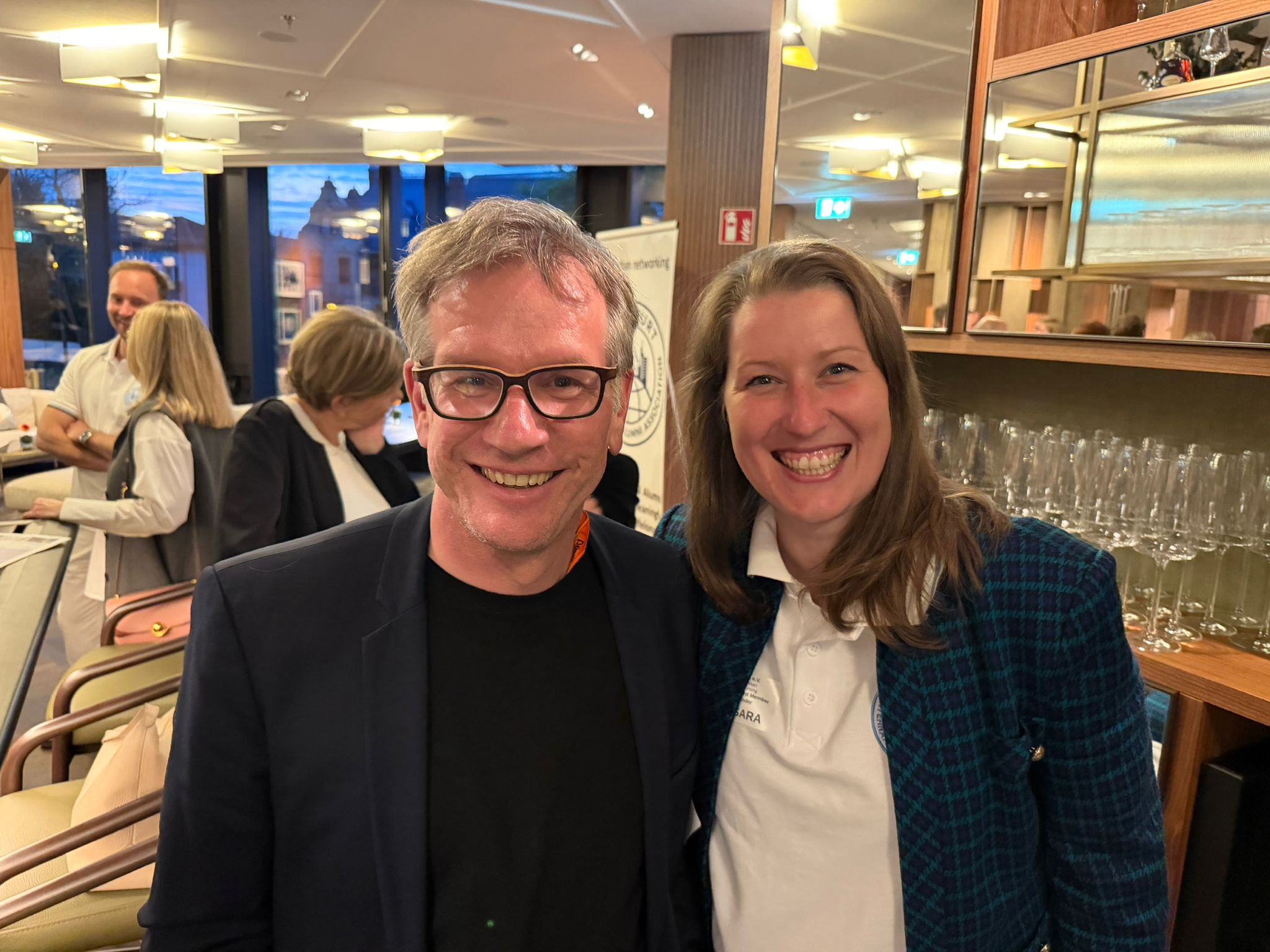 FIAA members in front of the FIAA banner